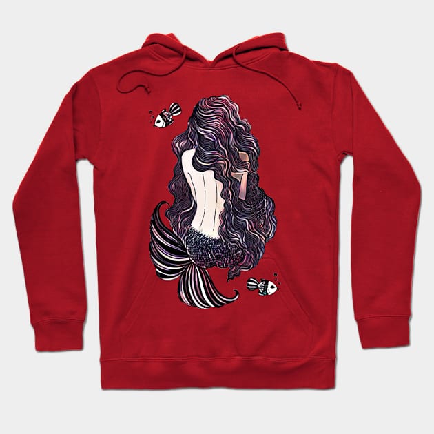 Mermaid girl - Colored Hoodie by PharaohCloset